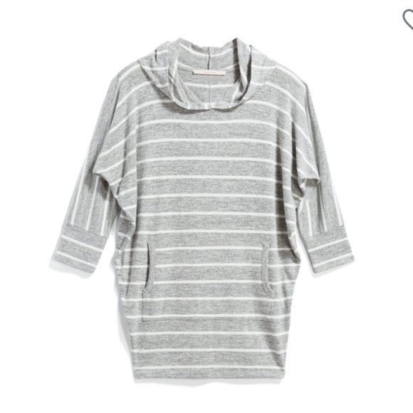41 Hawthorn Tops - Stitch Fix! Gray Karlotta Hooded Dolman Knit Top